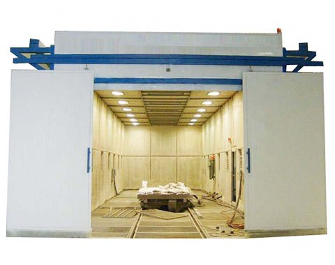 recovery sand blasting booth